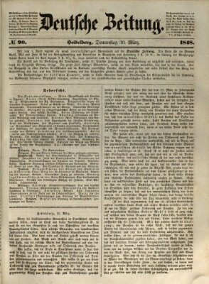 Deutsche Zeitung 〈Frankfurt, Main〉 Donnerstag 30. März 1848