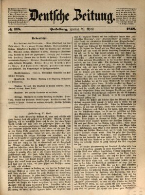 Deutsche Zeitung 〈Frankfurt, Main〉 Freitag 28. April 1848