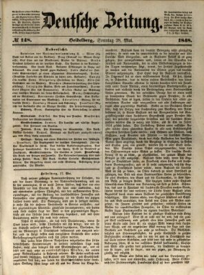 Deutsche Zeitung 〈Frankfurt, Main〉 Sonntag 28. Mai 1848