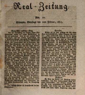 Erlanger Real-Zeitung Dienstag 2. Februar 1813