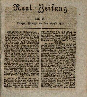 Erlanger Real-Zeitung Freitag 6. August 1813