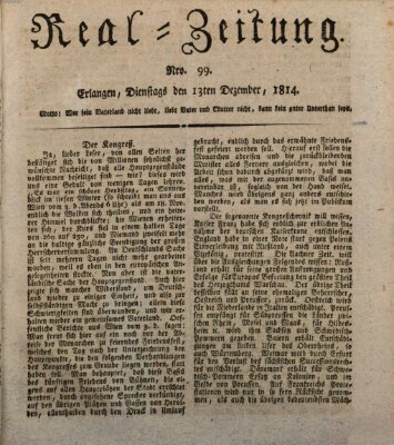 Erlanger Real-Zeitung Dienstag 13. Dezember 1814