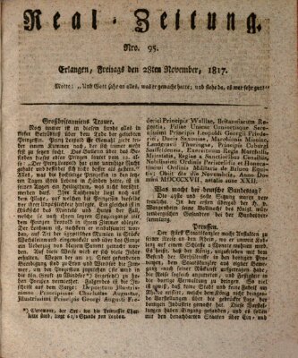 Erlanger Real-Zeitung Freitag 28. November 1817