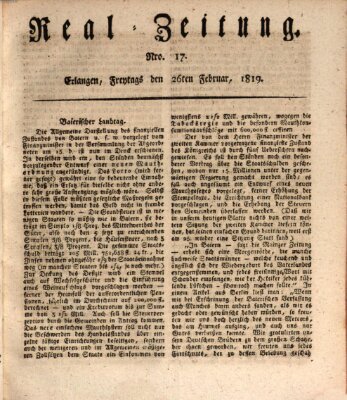 Erlanger Real-Zeitung Freitag 26. Februar 1819