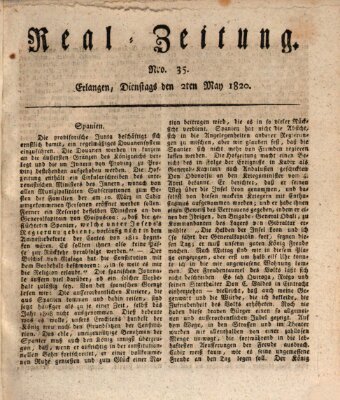 Erlanger Real-Zeitung Dienstag 2. Mai 1820