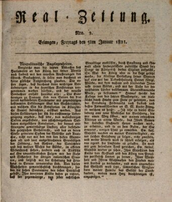 Erlanger Real-Zeitung Freitag 5. Januar 1821