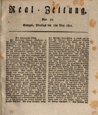 Erlanger Real-Zeitung Dienstag 1. Mai 1821