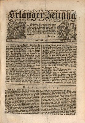 Erlanger Zeitung (Erlanger Real-Zeitung) Freitag 7. Juni 1822