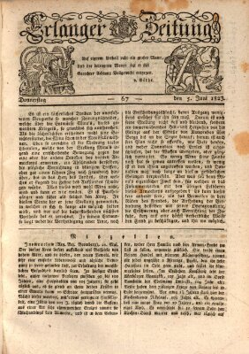 Erlanger Zeitung (Erlanger Real-Zeitung) Donnerstag 5. Juni 1823