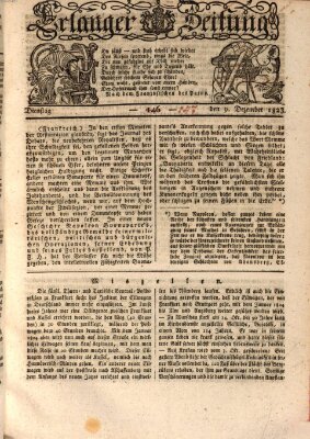 Erlanger Zeitung (Erlanger Real-Zeitung) Dienstag 9. Dezember 1823