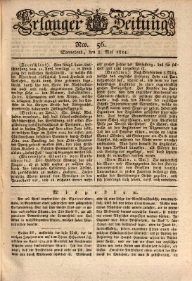 Erlanger Zeitung (Erlanger Real-Zeitung) Samstag 8. Mai 1824
