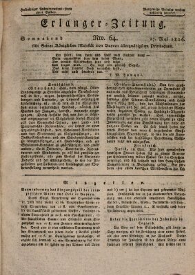 Erlanger Zeitung (Erlanger Real-Zeitung) Samstag 27. Mai 1826