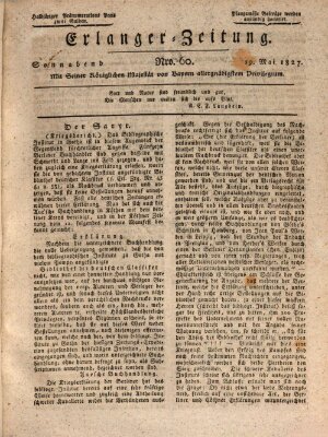 Erlanger Zeitung (Erlanger Real-Zeitung) Samstag 19. Mai 1827