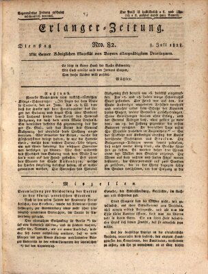 Erlanger Zeitung (Erlanger Real-Zeitung) Dienstag 8. Juli 1828
