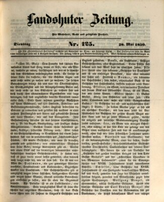 Landshuter Zeitung Dienstag 28. Mai 1850