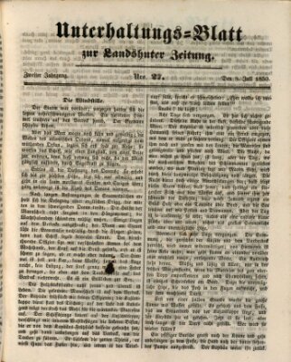 Landshuter Zeitung Montag 8. Juli 1850