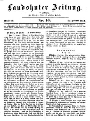 Landshuter Zeitung Mittwoch 19. Januar 1853
