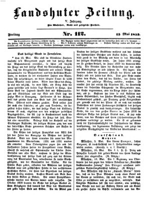 Landshuter Zeitung Freitag 13. Mai 1853