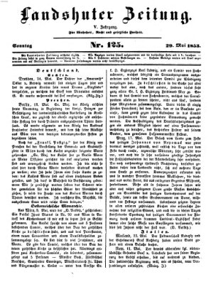 Landshuter Zeitung Sonntag 29. Mai 1853