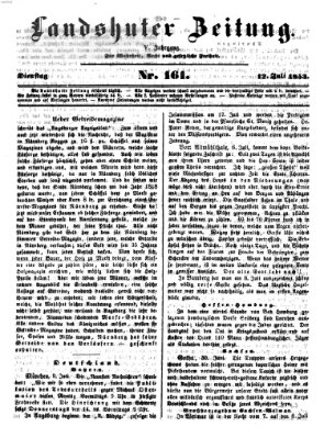Landshuter Zeitung Dienstag 12. Juli 1853