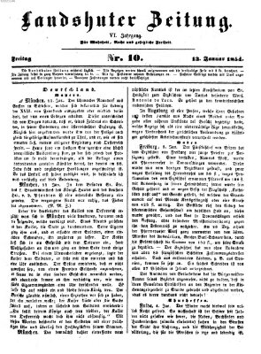Landshuter Zeitung Freitag 13. Januar 1854