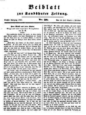 Landshuter Zeitung Montag 10. Juli 1854