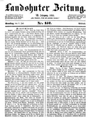 Landshuter Zeitung Samstag 7. Juli 1855