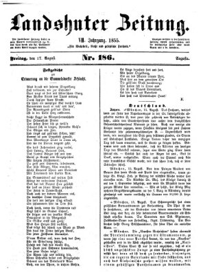 Landshuter Zeitung Freitag 17. August 1855