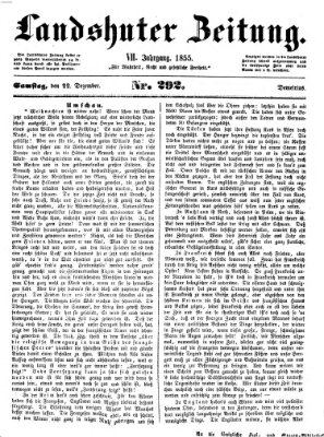 Landshuter Zeitung Samstag 22. Dezember 1855