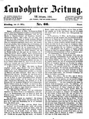 Landshuter Zeitung Dienstag 18. März 1856