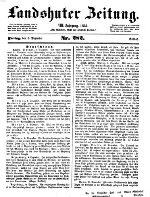 Landshuter Zeitung Freitag 5. Dezember 1856