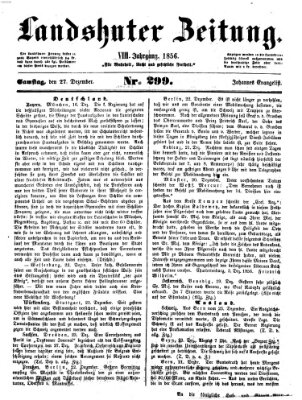 Landshuter Zeitung Samstag 27. Dezember 1856