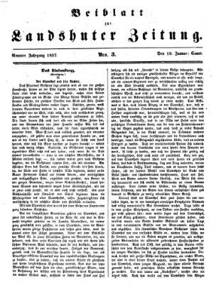 Landshuter Zeitung Montag 19. Januar 1857