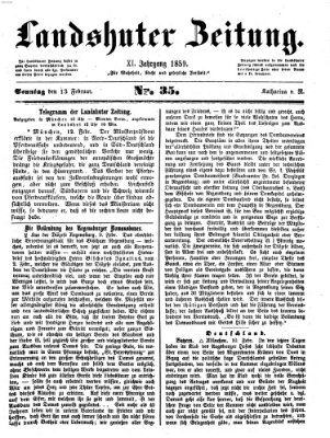 Landshuter Zeitung Sonntag 13. Februar 1859