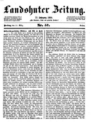 Landshuter Zeitung Freitag 11. März 1859