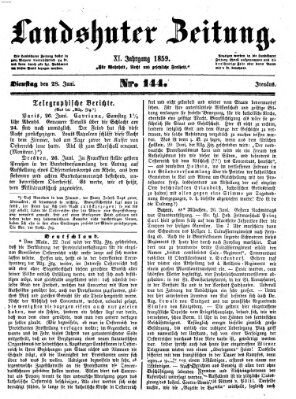 Landshuter Zeitung Dienstag 28. Juni 1859