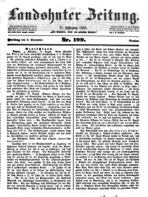 Landshuter Zeitung Freitag 2. September 1859