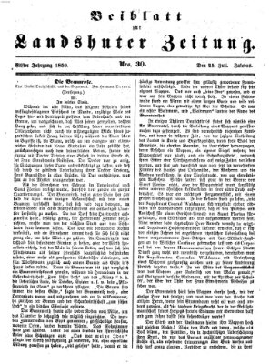 Landshuter Zeitung Montag 25. Juli 1859