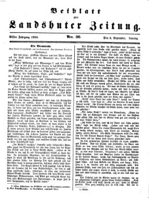 Landshuter Zeitung Montag 5. September 1859