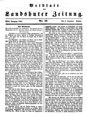 Landshuter Zeitung Montag 5. Dezember 1859
