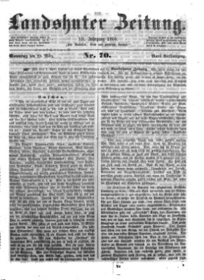 Landshuter Zeitung Sonntag 25. März 1860