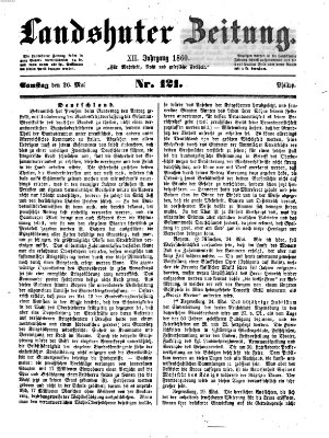 Landshuter Zeitung Samstag 26. Mai 1860
