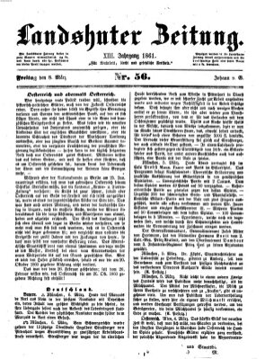 Landshuter Zeitung Freitag 8. März 1861
