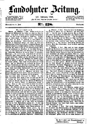 Landshuter Zeitung Mittwoch 4. Juni 1862