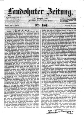 Landshuter Zeitung Freitag 8. August 1862