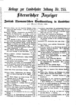 Landshuter Zeitung Donnerstag 6. November 1862
