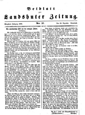 Landshuter Zeitung Montag 22. Dezember 1862