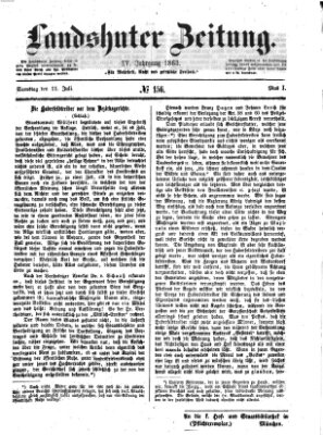 Landshuter Zeitung Samstag 11. Juli 1863