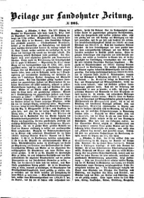Landshuter Zeitung Dienstag 8. September 1863
