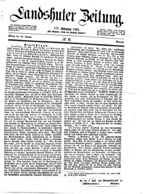 Landshuter Zeitung Freitag 15. Januar 1864